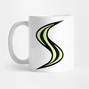 Smellville ‘S’ Logo Light Green with Black Outline Mug